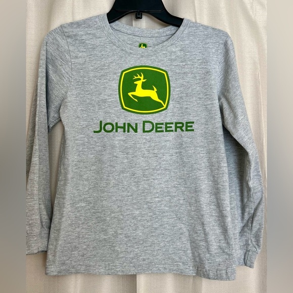 John Deere Youth Long Sleeve Logo Tee – Size L (14–16) - Picture 1 of 4